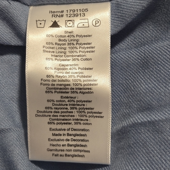 JACHS GIRLFRIEND Women's Quilted Chore Denim Jean Jacket Size Small Medium Wash - Picture 8 of 10